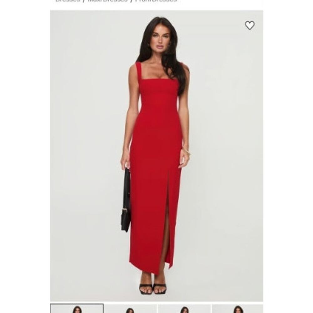 Princess Polly Bombshell Maxi Dress Red Size 6